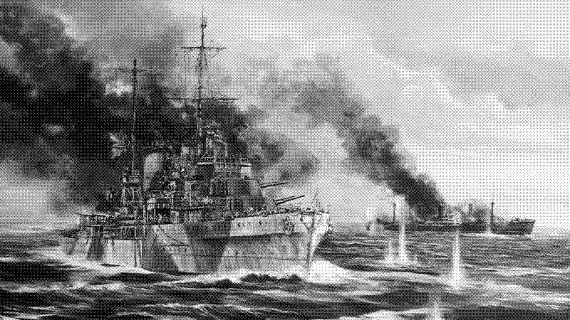 Imagen de La desigual batalla entre un mercante alemán y un crucero australiano