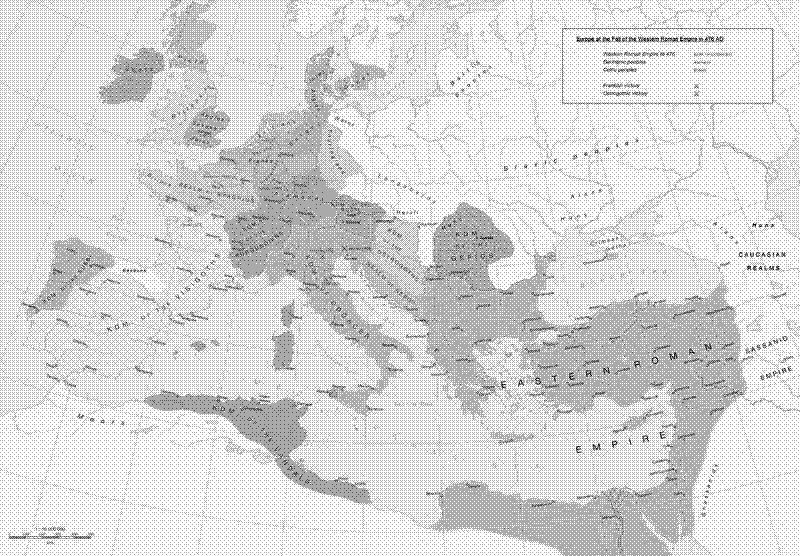 Imagen de El mapa de un colapso: año 476, ya no existe el Imperio Romano de Occidente