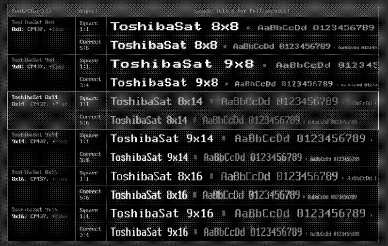 Imagen de El mejor repositorio de tipografías de la era DOS y anteriores