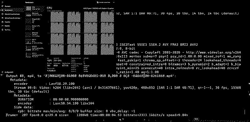 Imagen de FFmpeg y convertir muchos archivos a mp4 al mismo tiempo