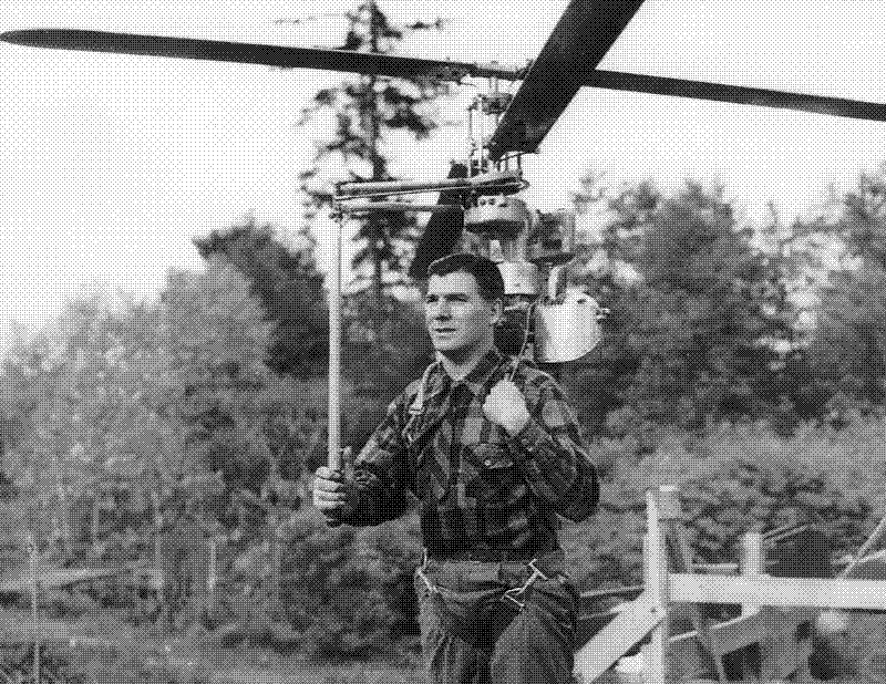 Imagen de Helicóptero en la mochila