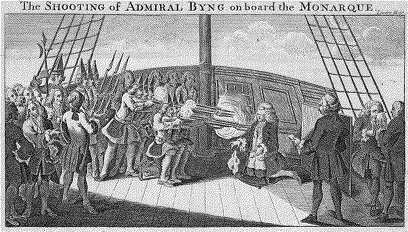 Imagen de La cabeza de John Byng para animar a los otros